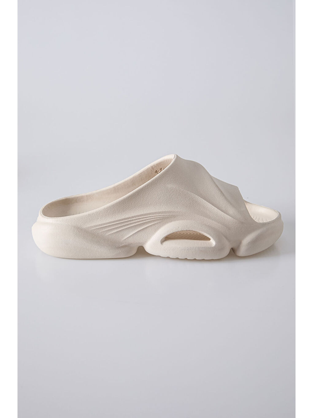 Bej Yüksek Tabanlı Bantlı Erkek Terlik -89303