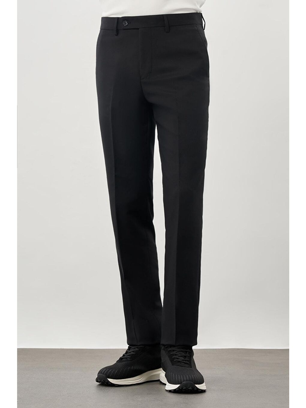 Siyah Esnek Yandan Cepli Comfort Fit Classic Erkek Pantolon 1003245207
