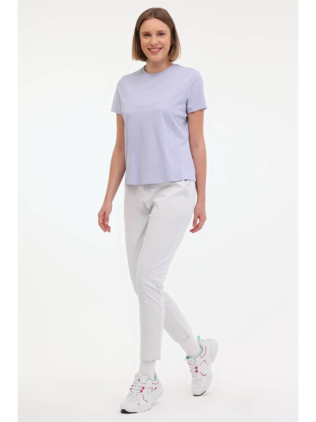 Mor WL WINDY 11BKK92 5FX Lila Kadın Kısa Kol Tişört-2