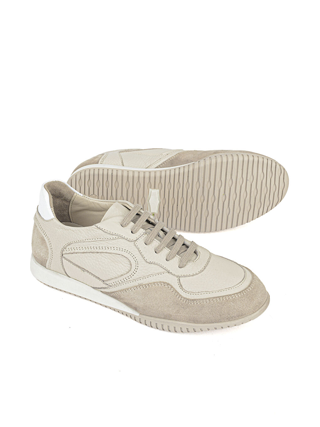 Kadın Hakiki Deri Günlük Sneaker 1611022Z2743 Bej-3