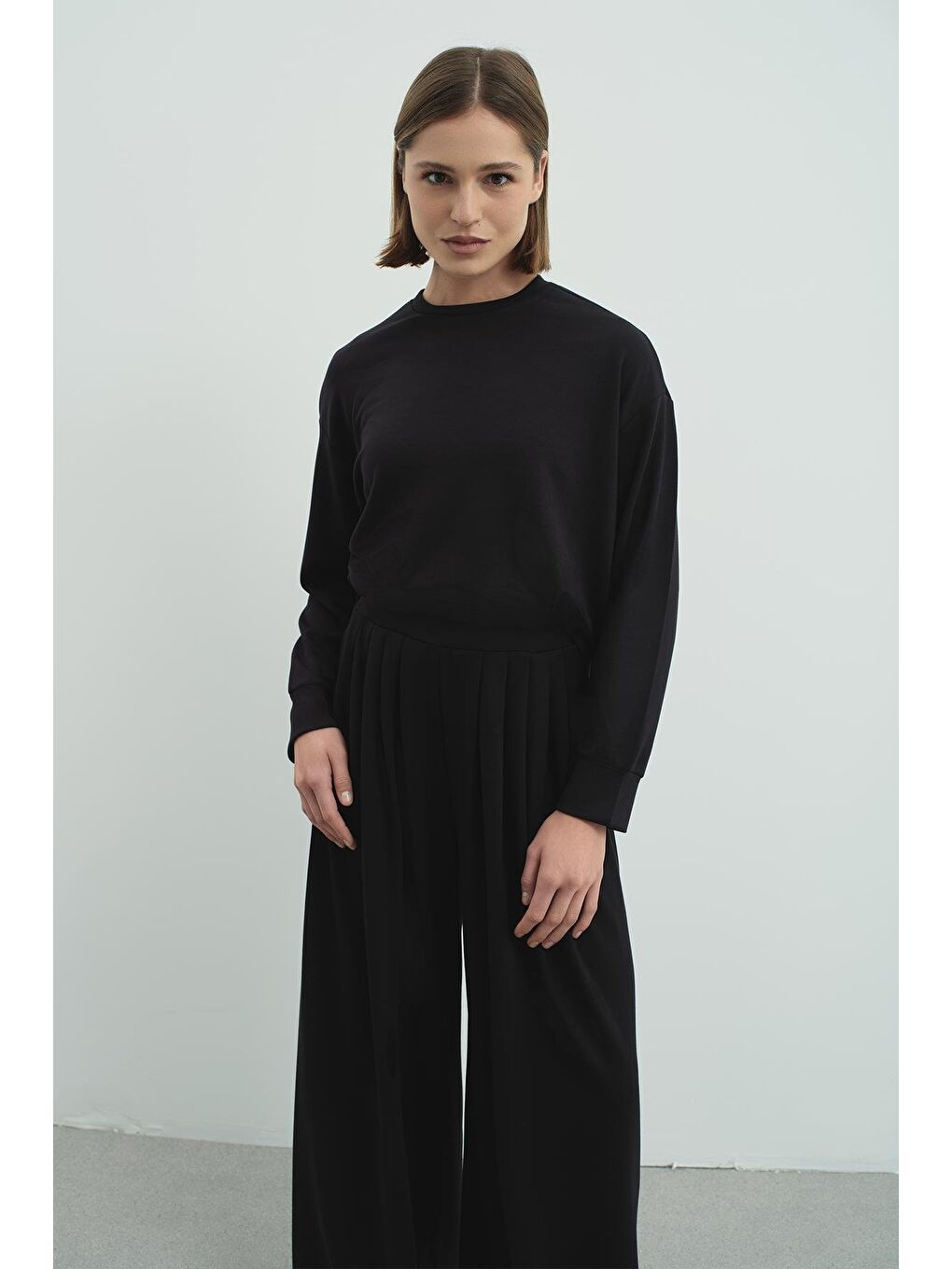 Pure Touch Basic Sweatshirt Siyah