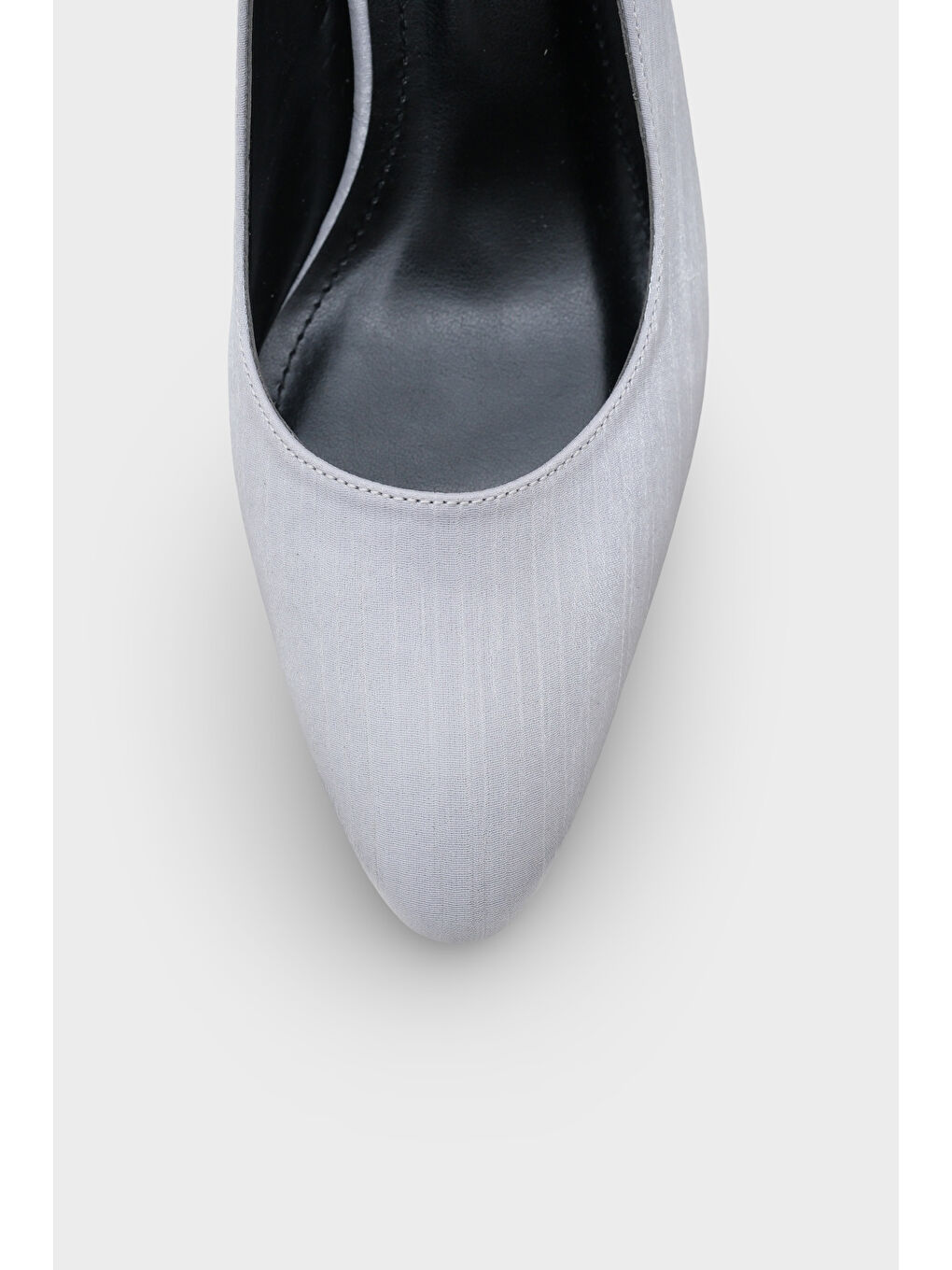 Gri Malinde Saten Kadın Stiletto-2