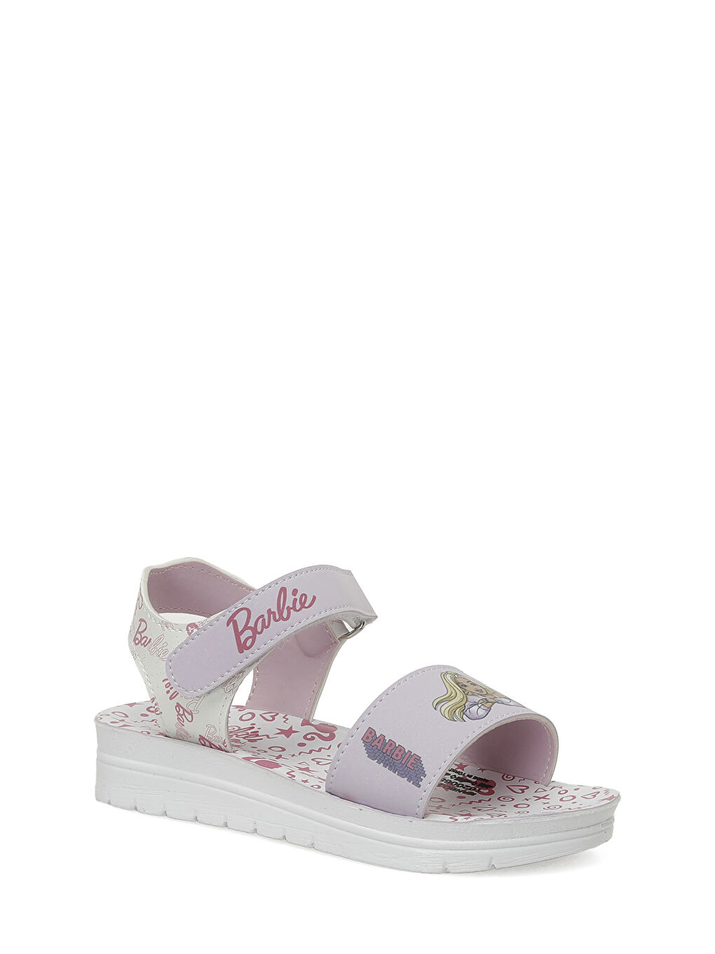 Mor MANBO.P5FX Lila Kız Çocuk Sandalet-1