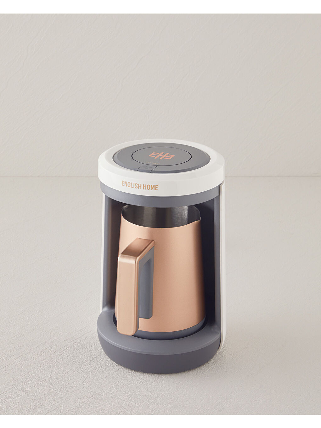 TKM 6001 Çelik Cezve Çift Taşım Türk Kahvesi Makinesi Beyaz-Bakır-1