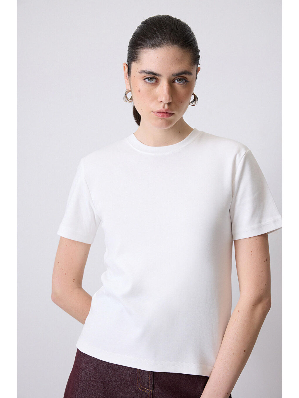 Touché Ekru Regular Fit T-Shirt