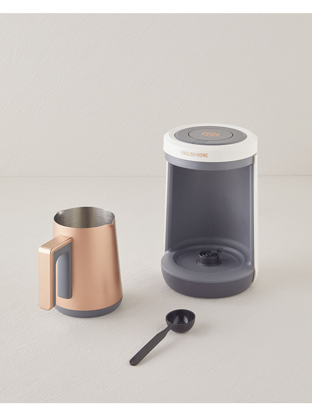 TKM 6001 Çelik Cezve Çift Taşım Türk Kahvesi Makinesi Beyaz-Bakır-2