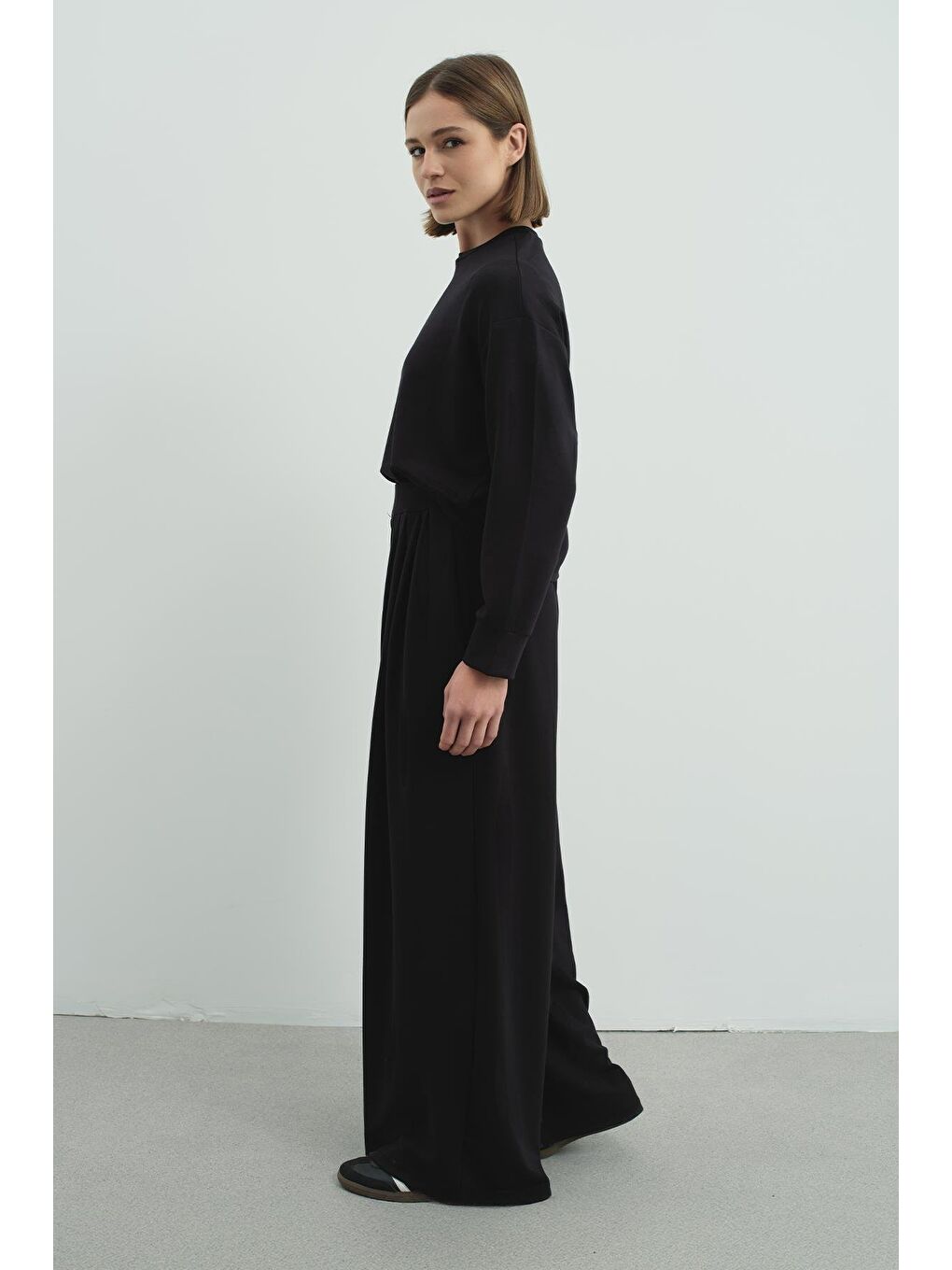 Pure Touch Basic Sweatshirt Siyah-6