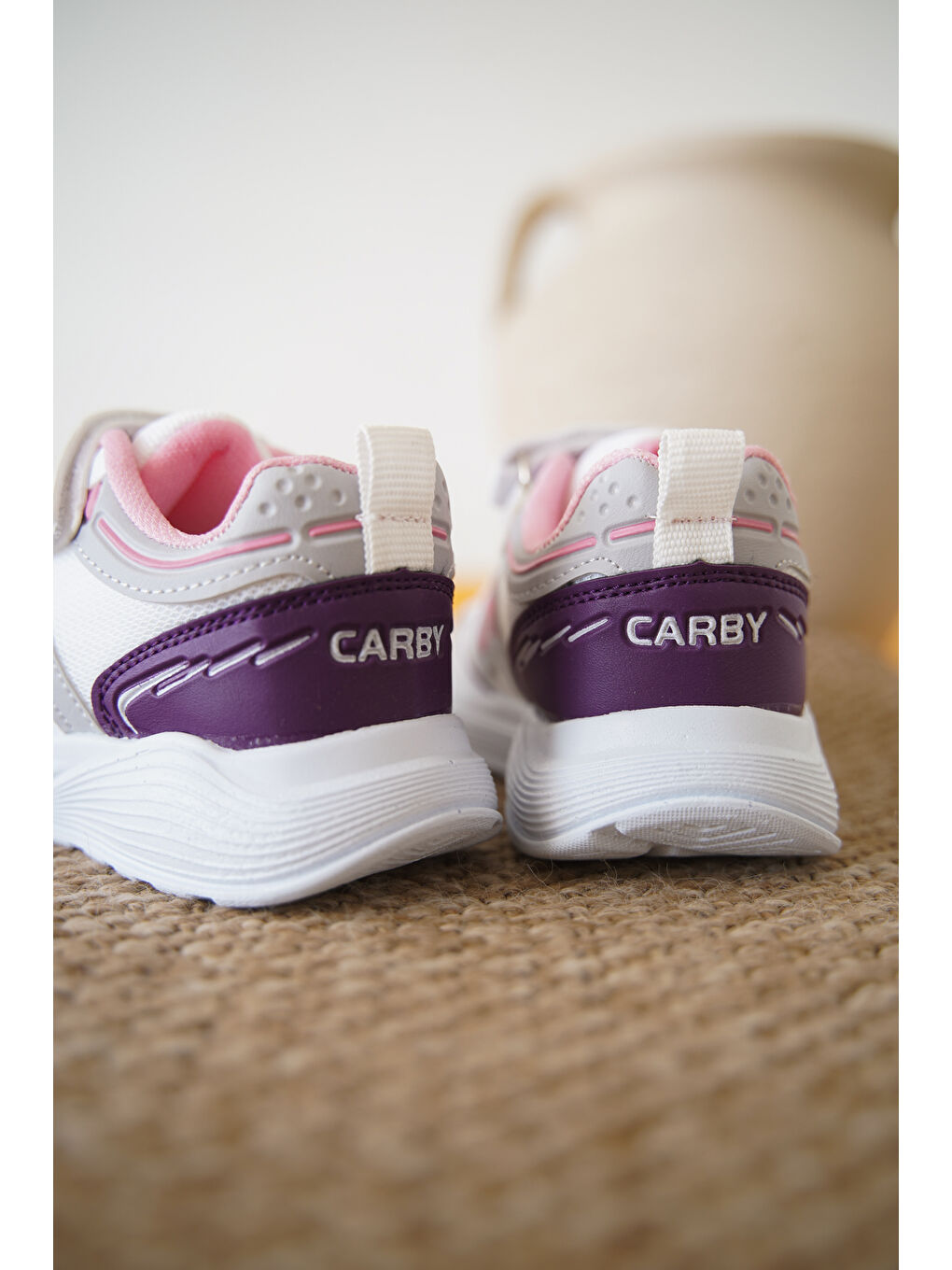 Pembe D0130 Cırtlı Çocuk Unisex Sneaker Spor Ayakkabı-2