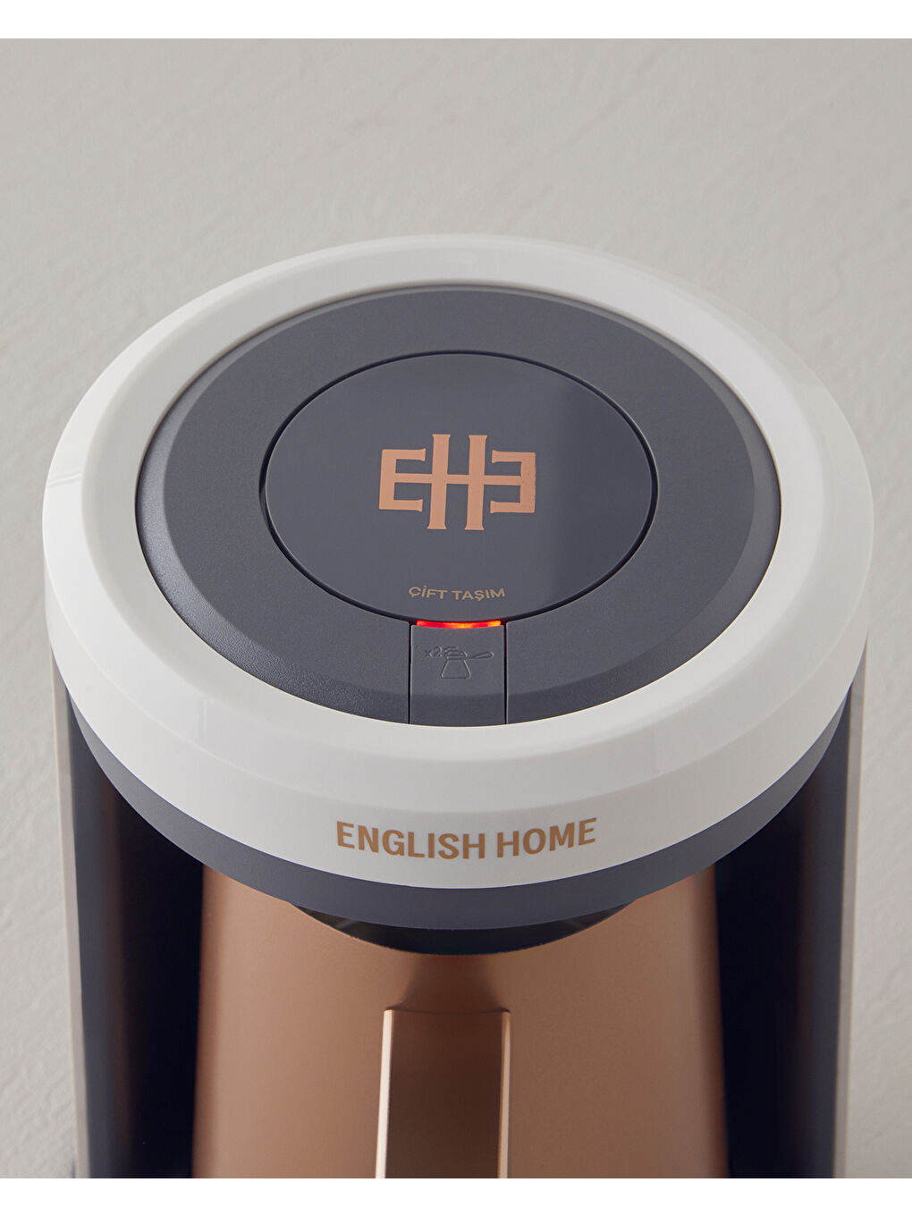 TKM 6001 Çelik Cezve Çift Taşım Türk Kahvesi Makinesi Beyaz-Bakır-5