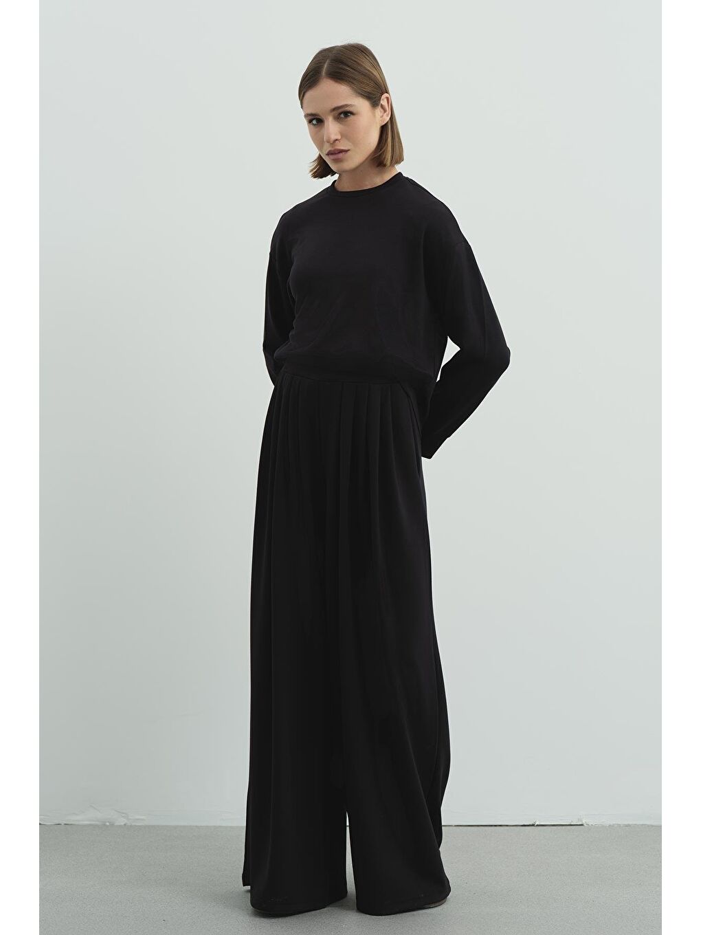 Pure Touch Basic Sweatshirt Siyah-8