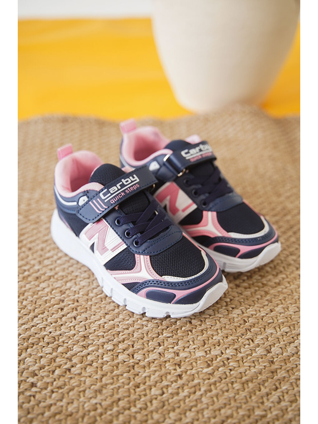 Lacivert D0130 Cırtlı Çocuk Unisex Sneaker Spor Ayakkabı