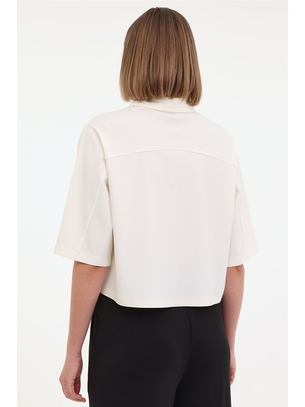 WL JUB 12BKK81 5FX Beyaz Kadın Kısa Kol Tişört-1