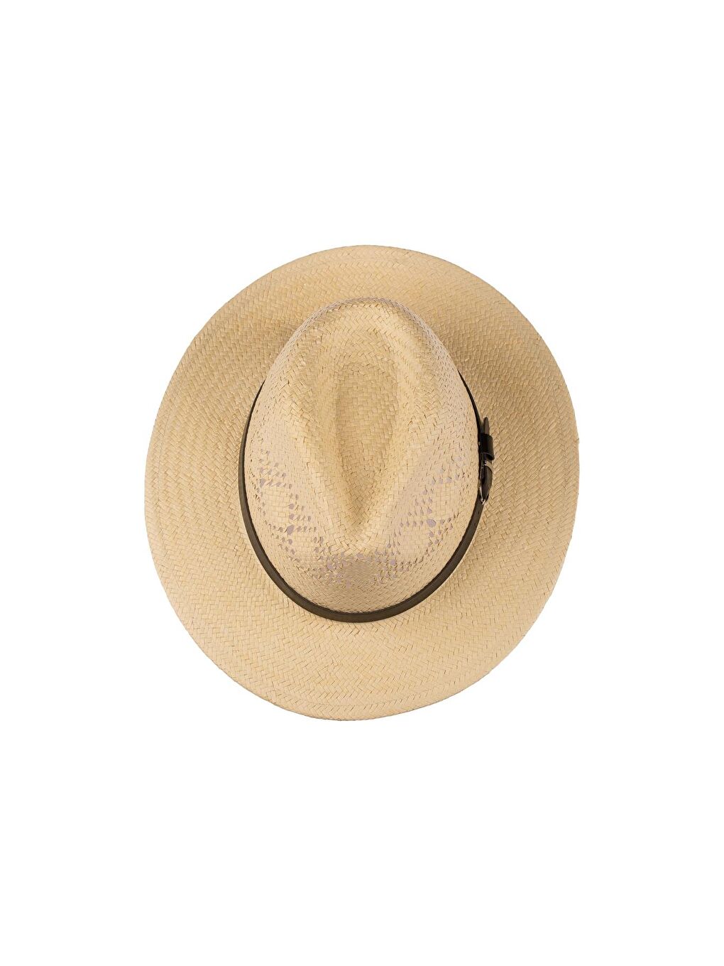 Erkek Kemer Detaylı Hasır Şapka Y25750-16 Bej-1