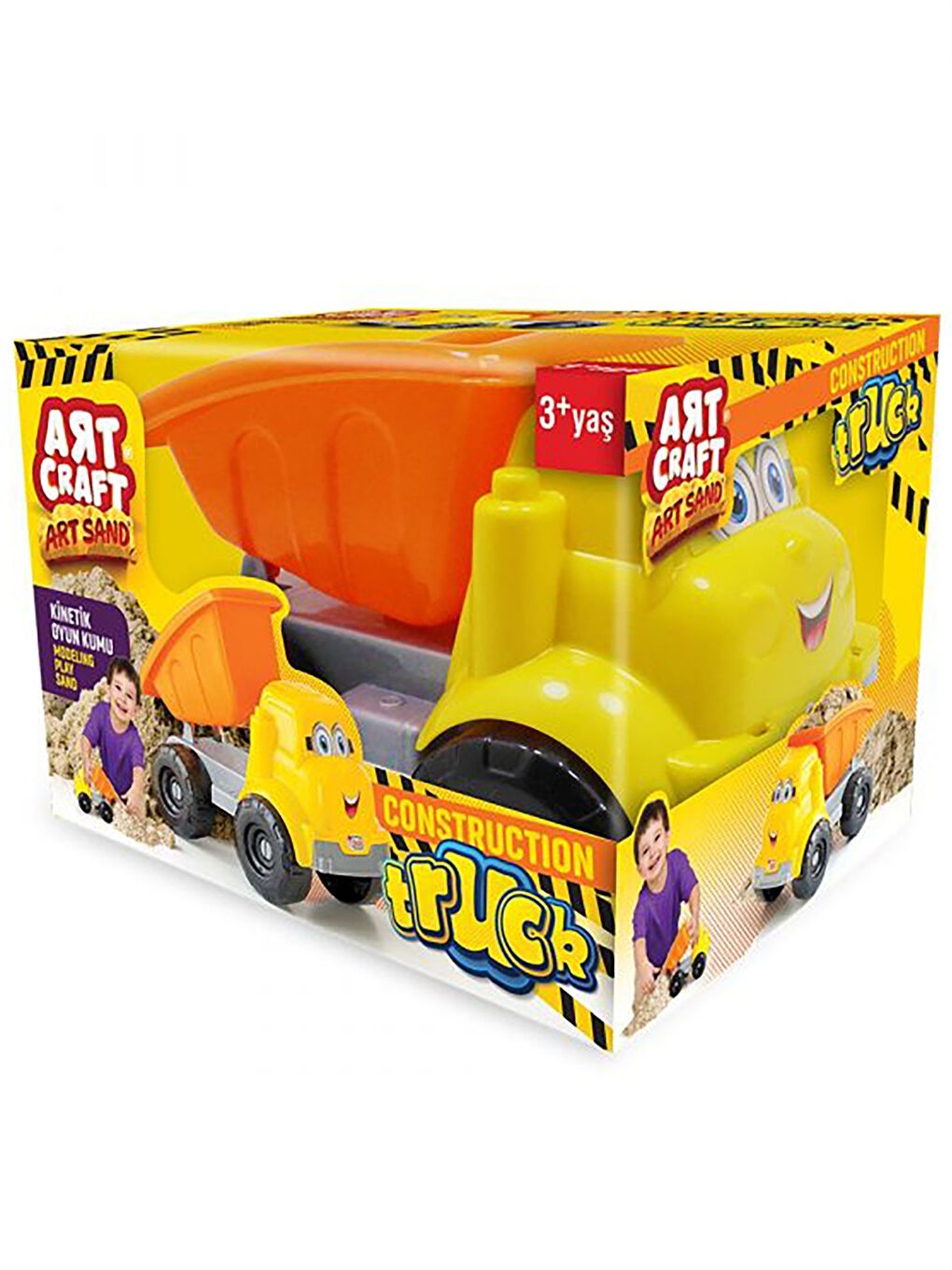 Kamyonlu Kinetik Kum 250 Gr Sarı-2