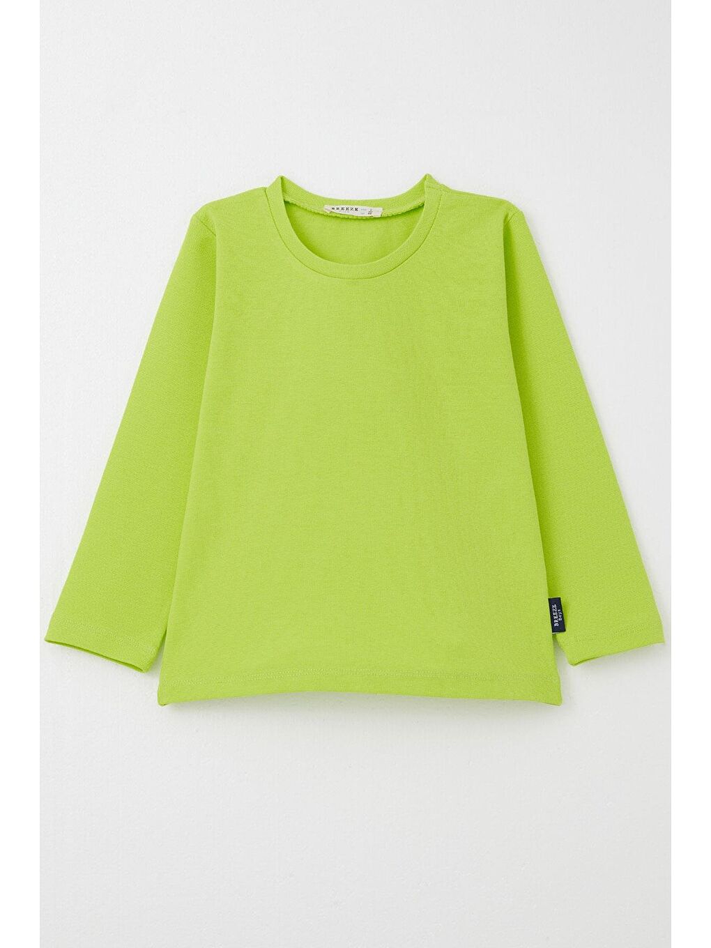 Erkek Bebek Uzun Kollu Tişört Basic Neon Yeşil (9 Ay-3 Yaş)