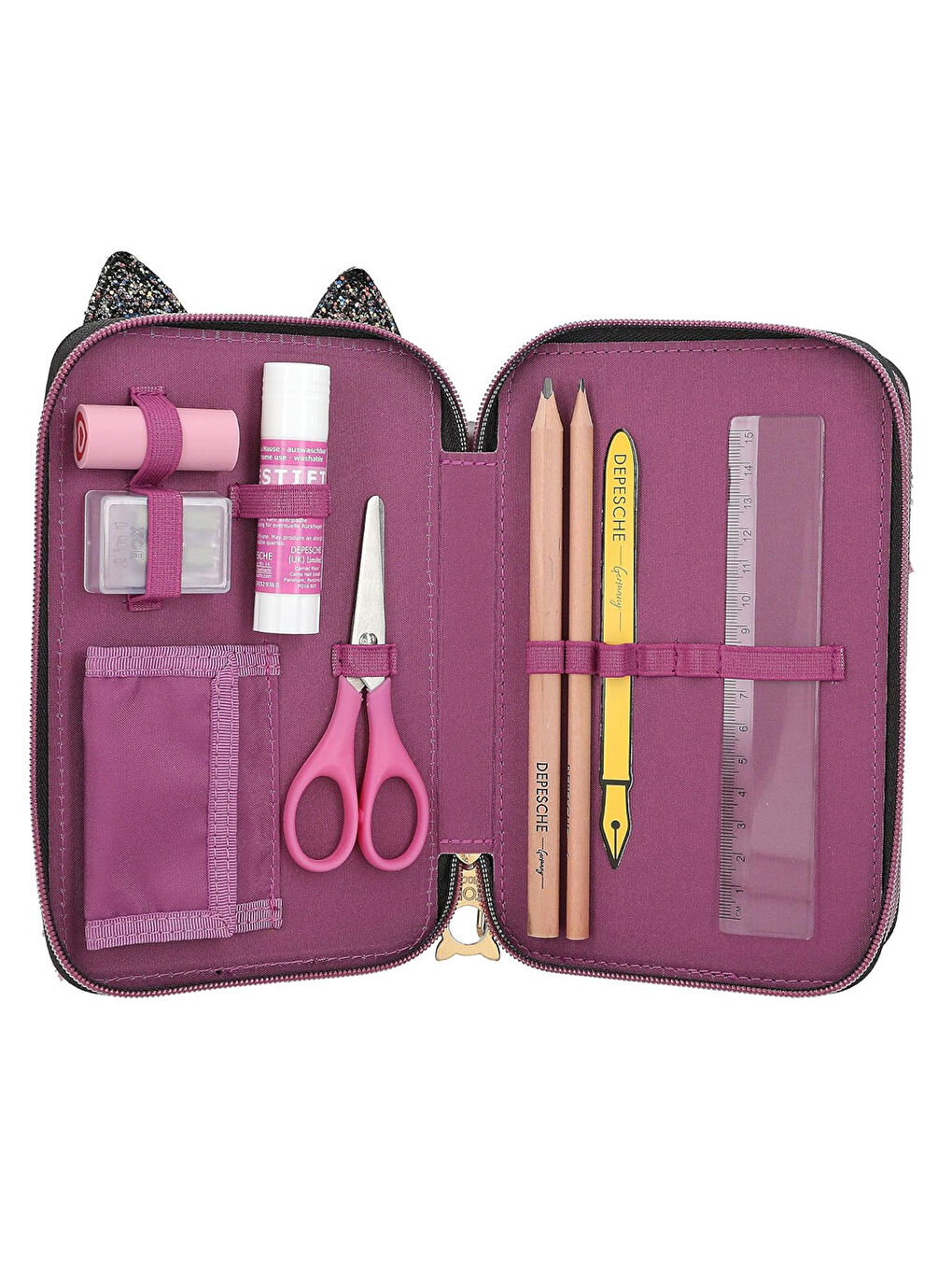 İçi Dolu Kalem Kutusu Leo Rebel Kitty 13020-3