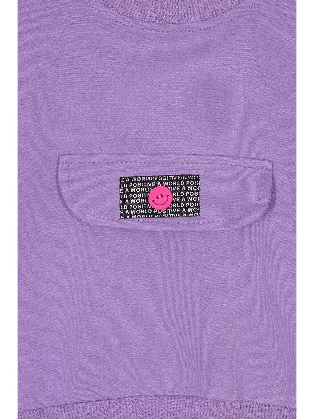 Mor Bisiklet Yaka Cep Kapaklı Eşofman Takım-2