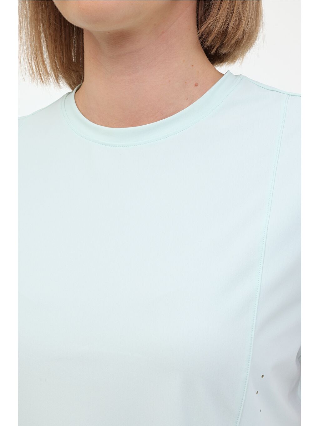 WL WINDY 11BKK92 5FX Su Yeşili Kadın Kısa Kol Tişört-3