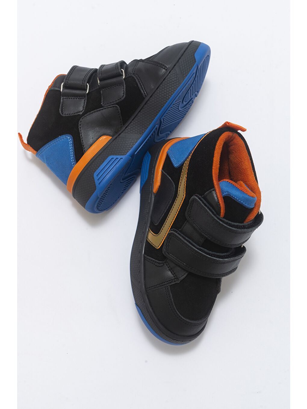 Erkek Çocuk Siyah Hakiki Deri Suya Dayanıklı Günlük Bot-3