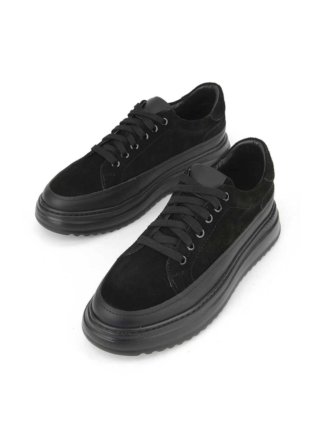 Erkek Hakiki Deri Ayakkabı 153983Z402 Siyah-4