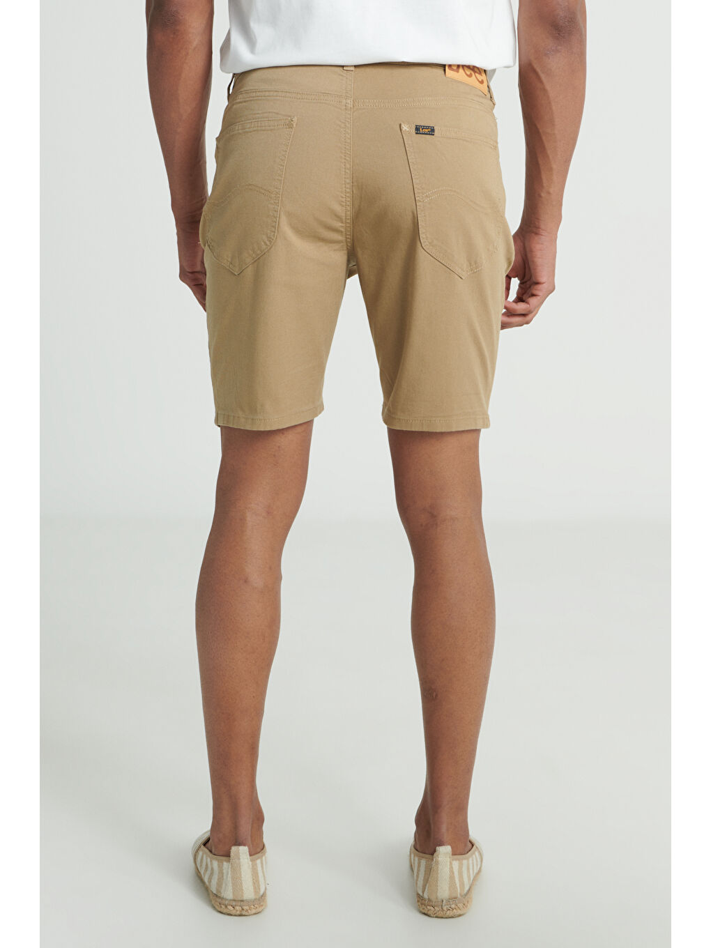 Regular Fit Normal Kesim Normal Bel Bej Şort-4