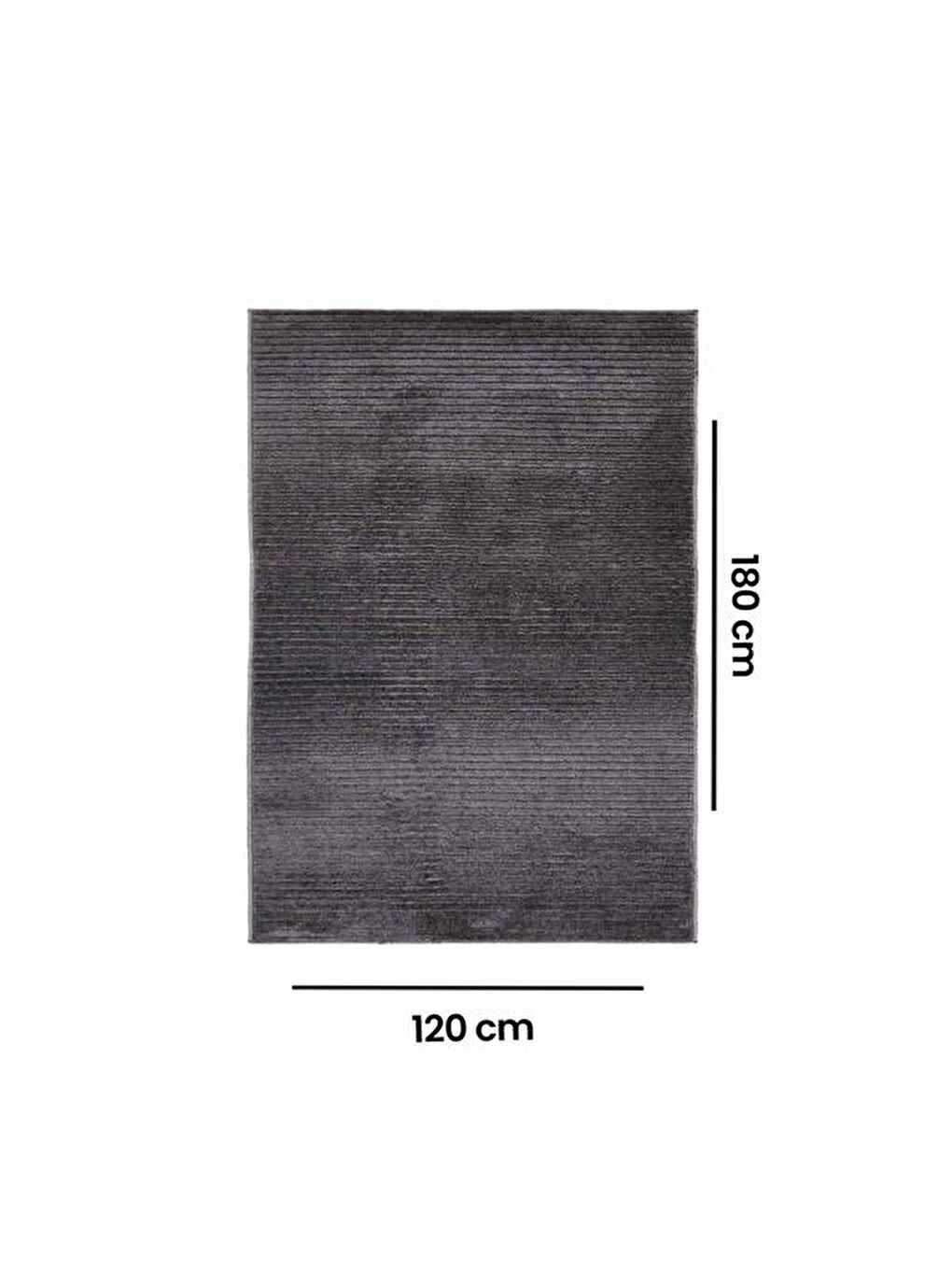 Micro Shaggy Halı - Antrasit - 120x180 cm-3