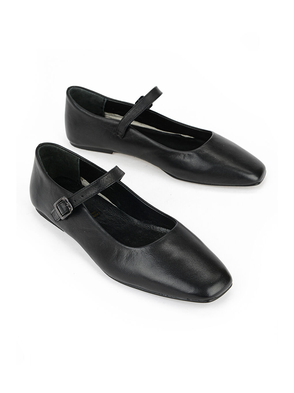 Kadın Hakiki Deri Babet 1611022Z2735 Siyah-1