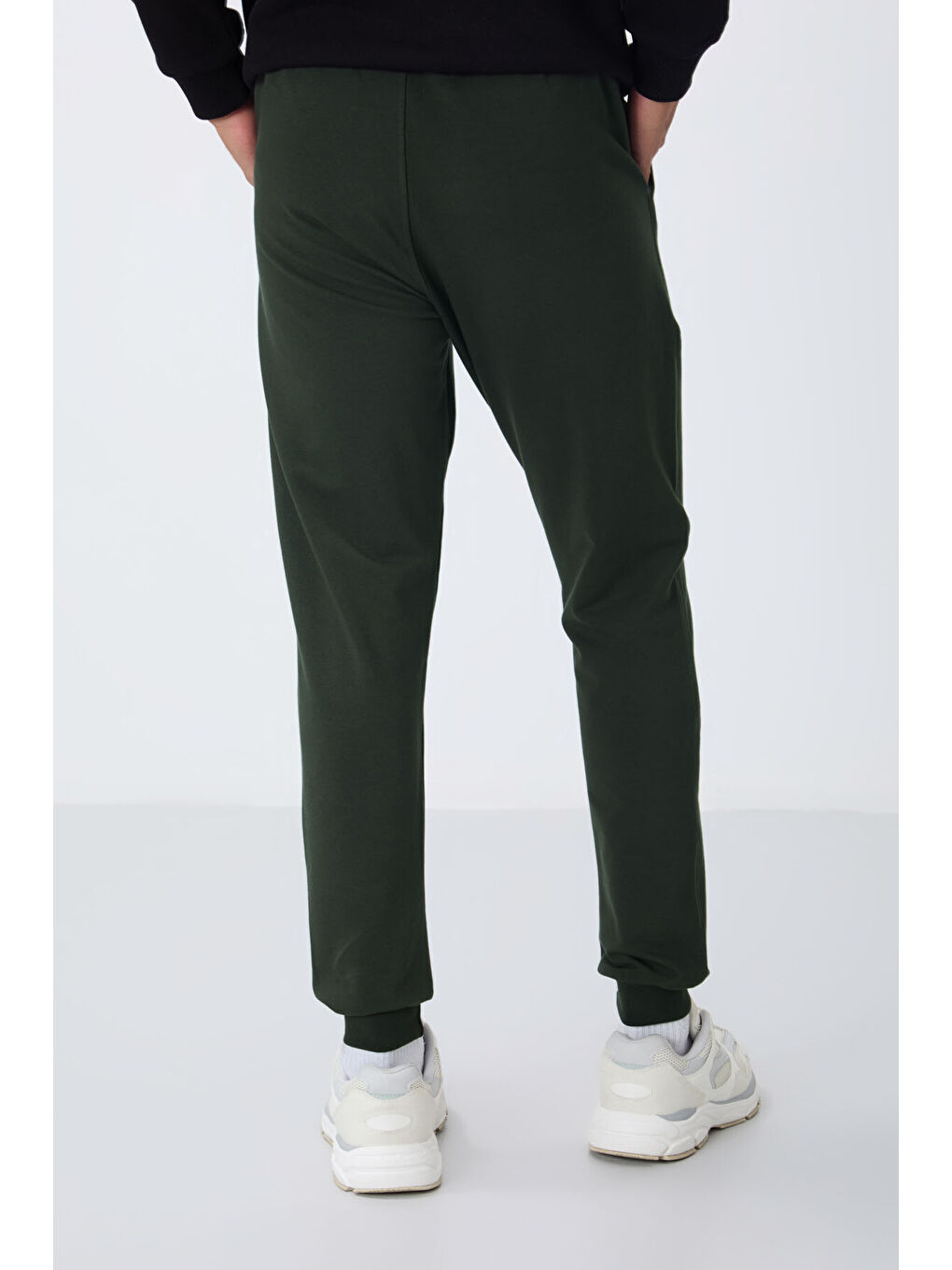 Haki Klasik Cepli Standart Kalıp Manşetli  Eşofman Alt - 84652-8