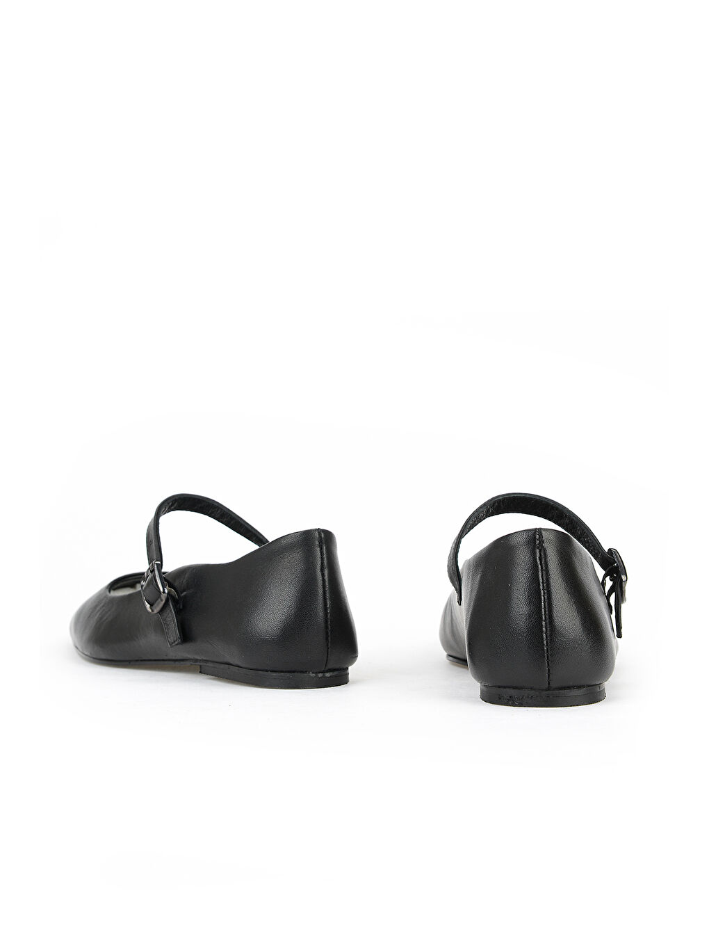 Kadın Hakiki Deri Babet 1611022Z2735 Siyah-2