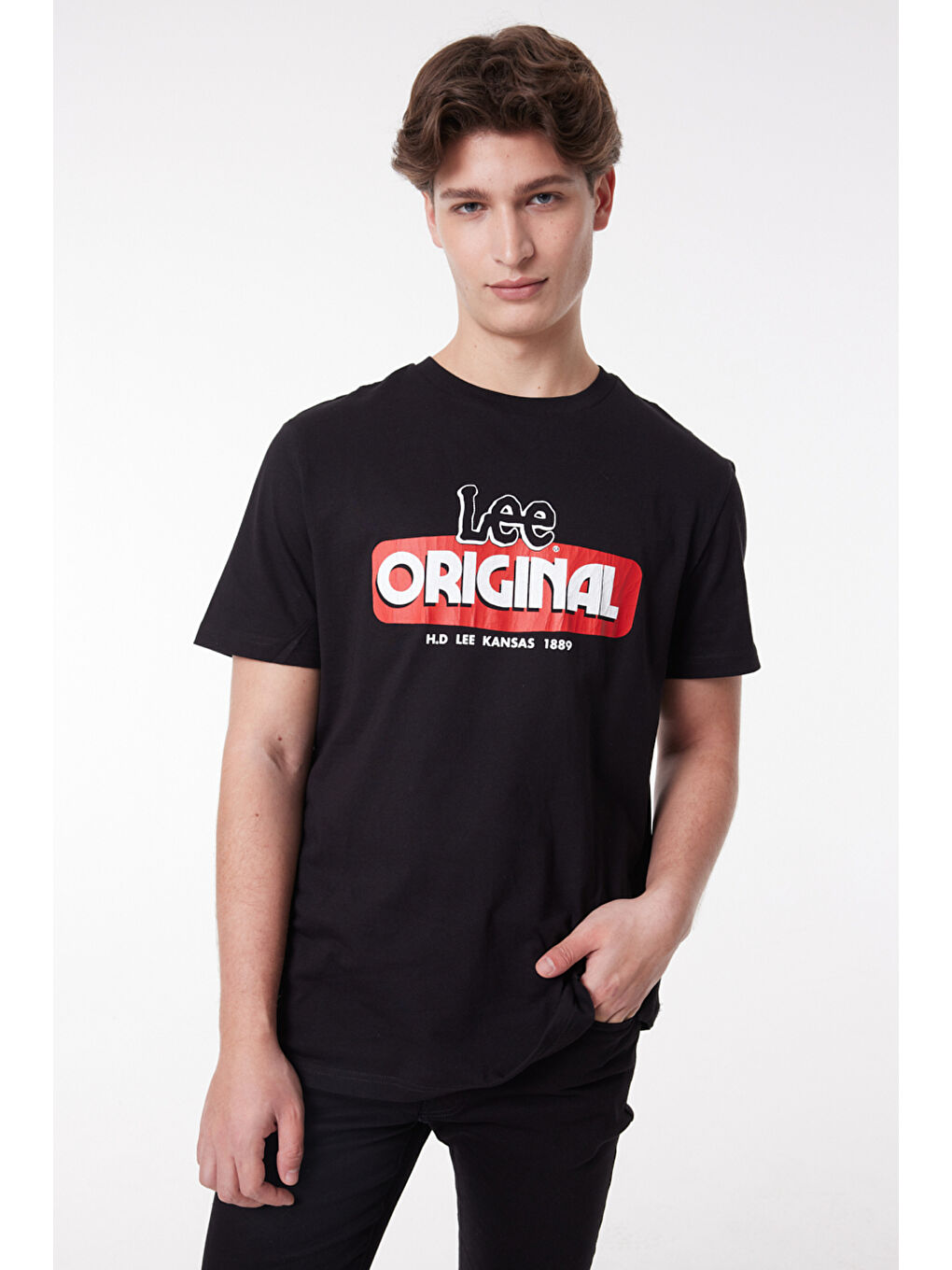 Regular Fit Normal Kesim %100 Pamuk Bisiklet Yaka Siyah Tişört