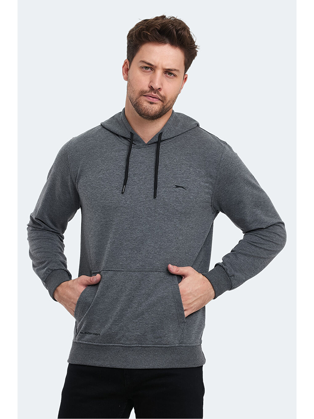 SLAZENGER OBRA IN Erkek Sweatshirt Koyu Gri