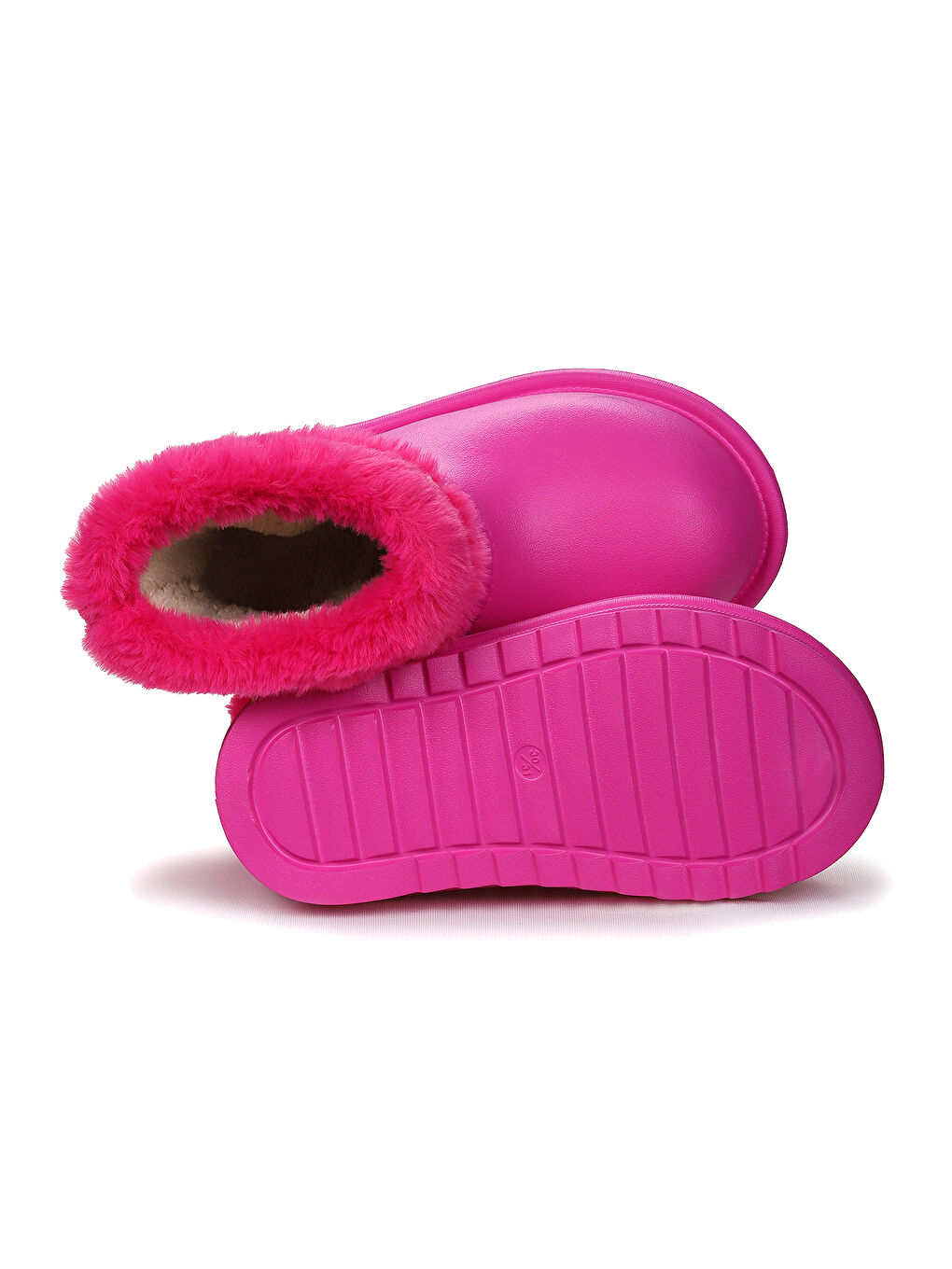 Fuşya Geta Su Geçirmez İçi Kürklü Kız Çocuk Eva Yağmur Kar Çizme-4