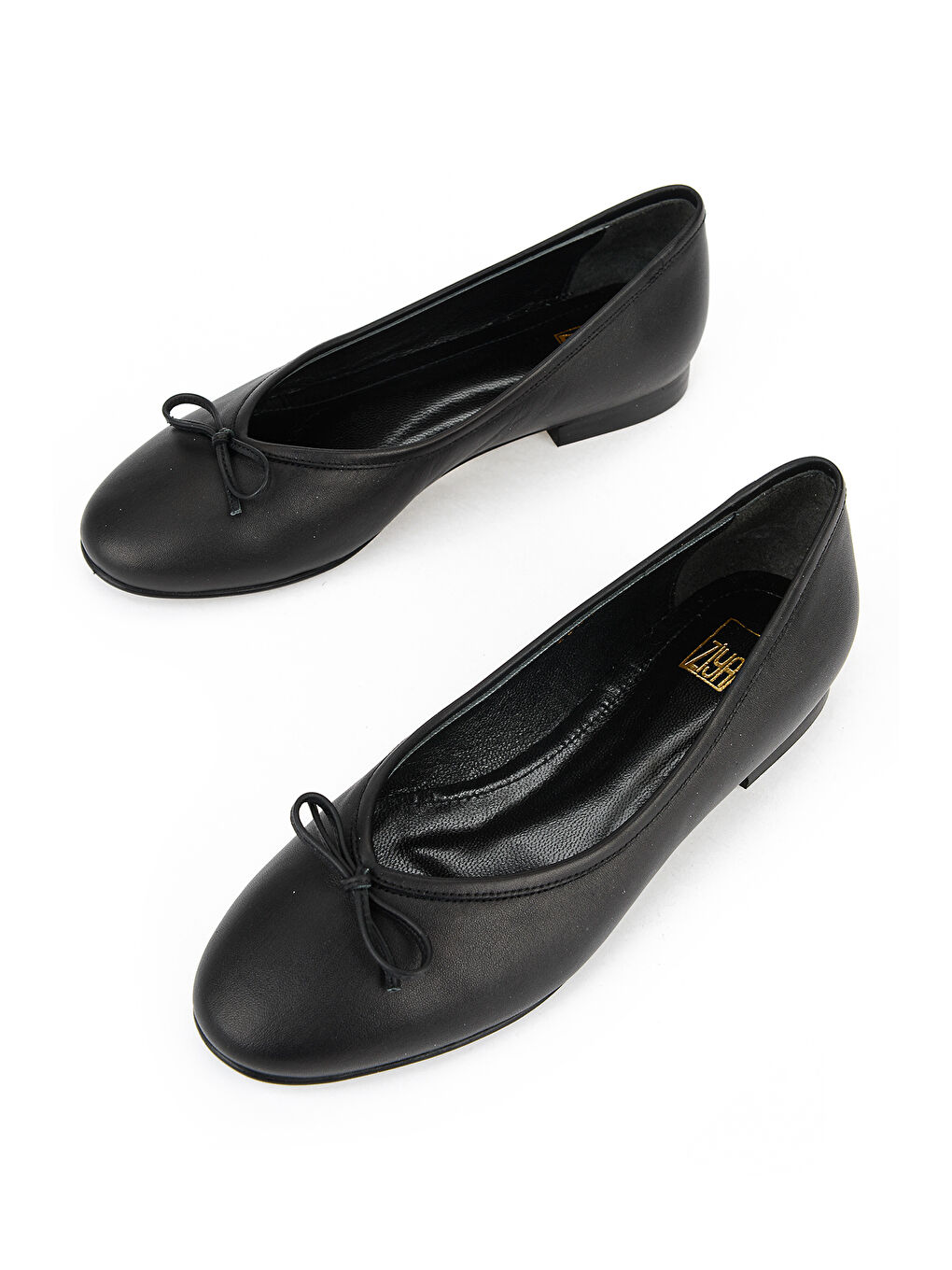 Kadın Hakiki Deri Babet 1611030Z2650 Siyah-4