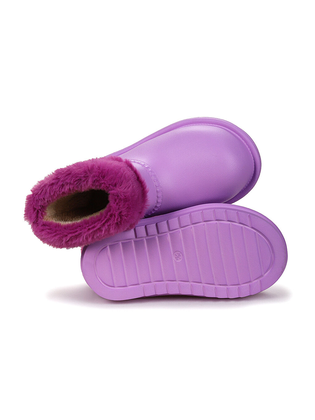 Lila Geta Su Geçirmez İçi Kürklü Kız Çocuk Eva Yağmur Kar Çizme-4