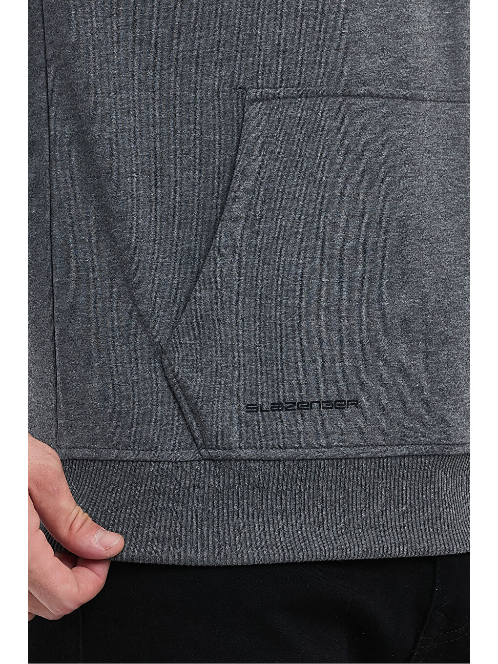 SLAZENGER OBRA IN Erkek Sweatshirt Koyu Gri - 4