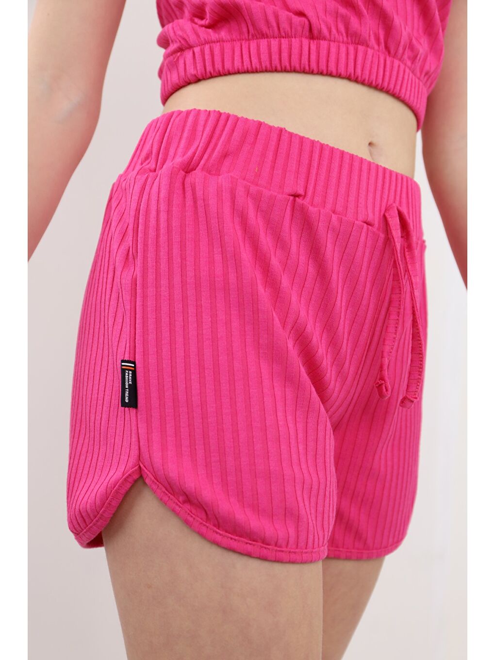 Fuşya Kız Çocuk Şortlu Takım-1