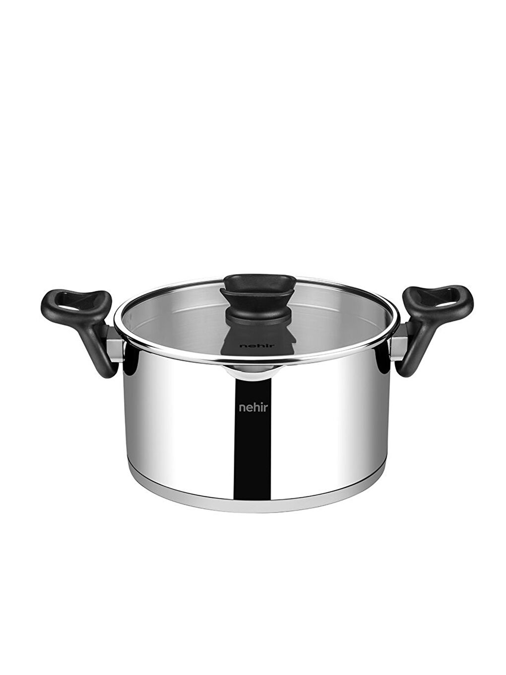 Gri Napoli 24 Cm Paslanmaz Çelik Süzgeç Kapaklı Tencere-2