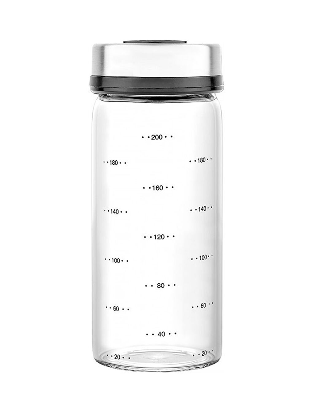 Gri Carlo 5'li Borosilikat Döner Standlı Baharatlık-3