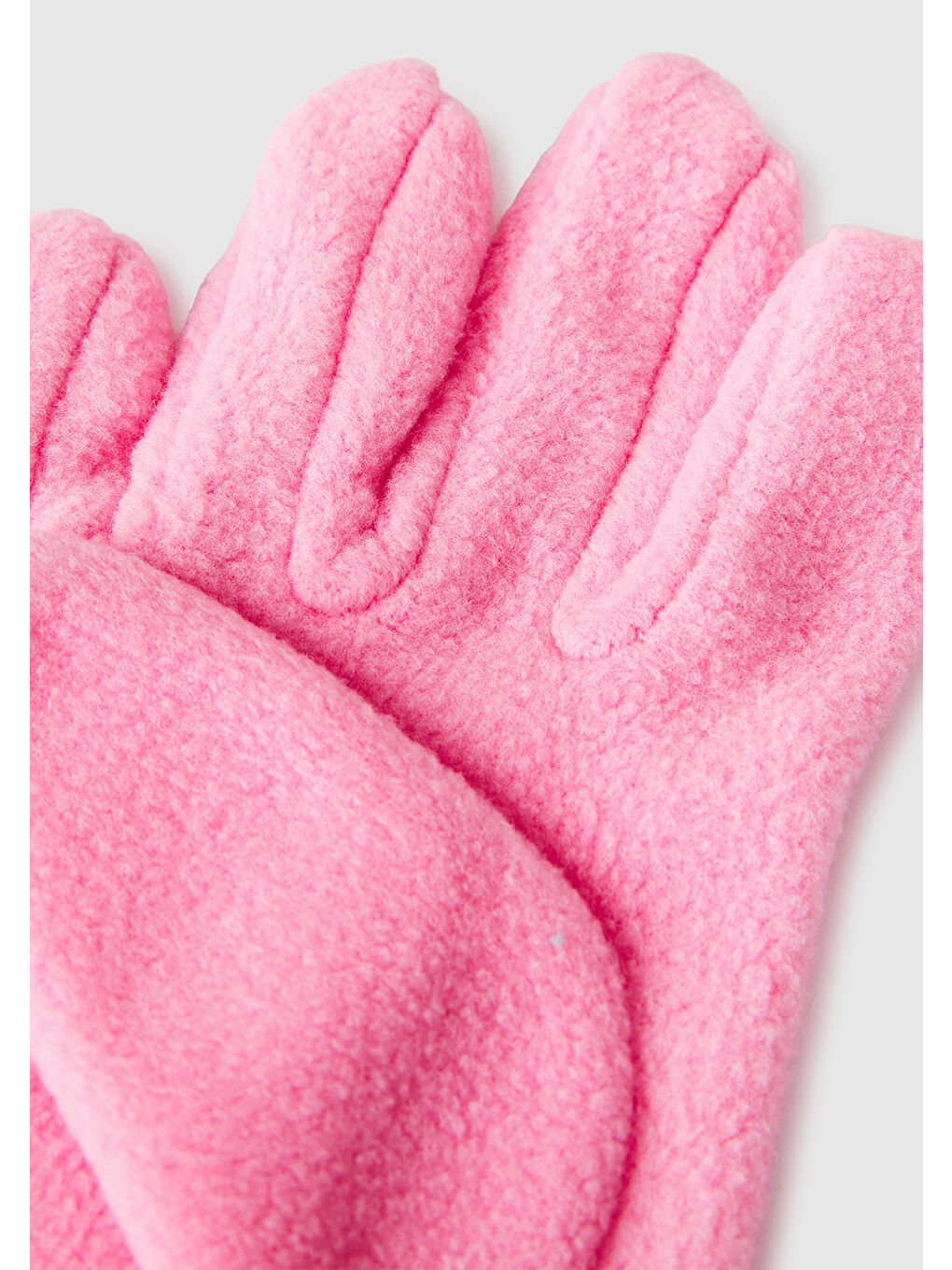 Kız Çocuk Pembe Logo Detaylı  Eldiven-1