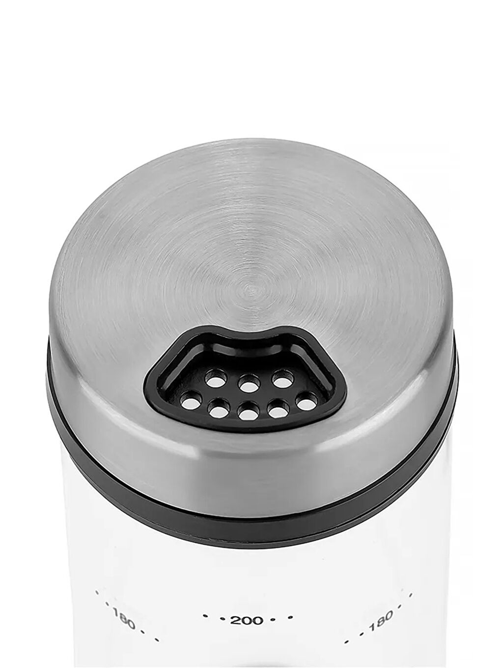 Gri Carlo 5'li Borosilikat Döner Standlı Baharatlık-4