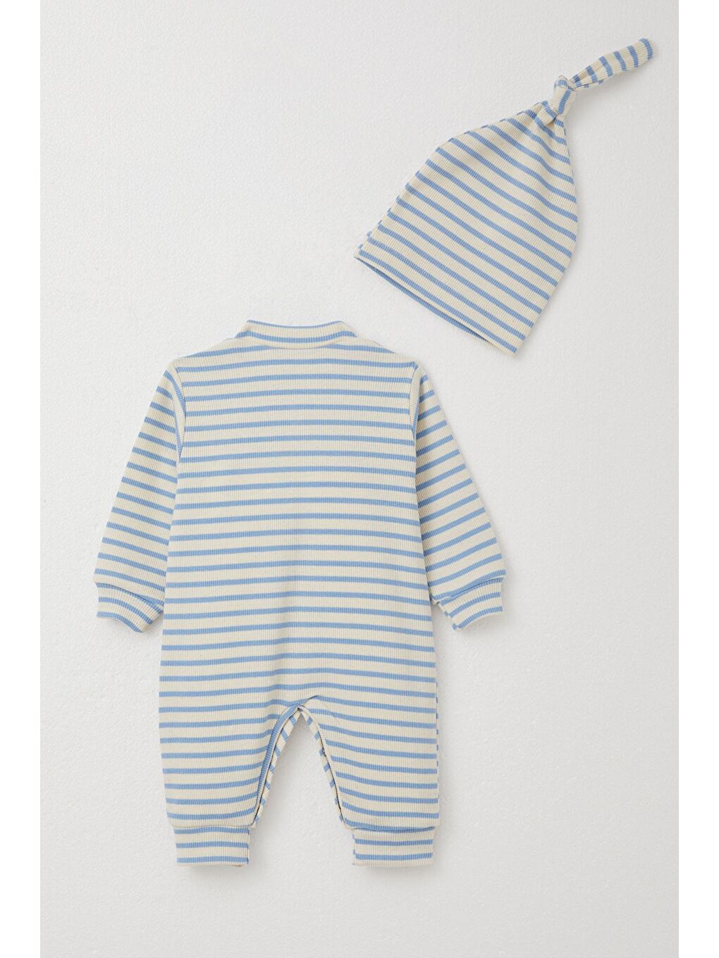 Erkek Bebek Tulum Çizgili Karışık Renk (0-6 Ay)-1