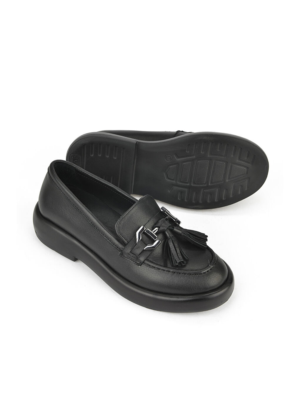 Kadın Hakiki Deri Ayakkabı 1531050Z26102309K Siyah-3