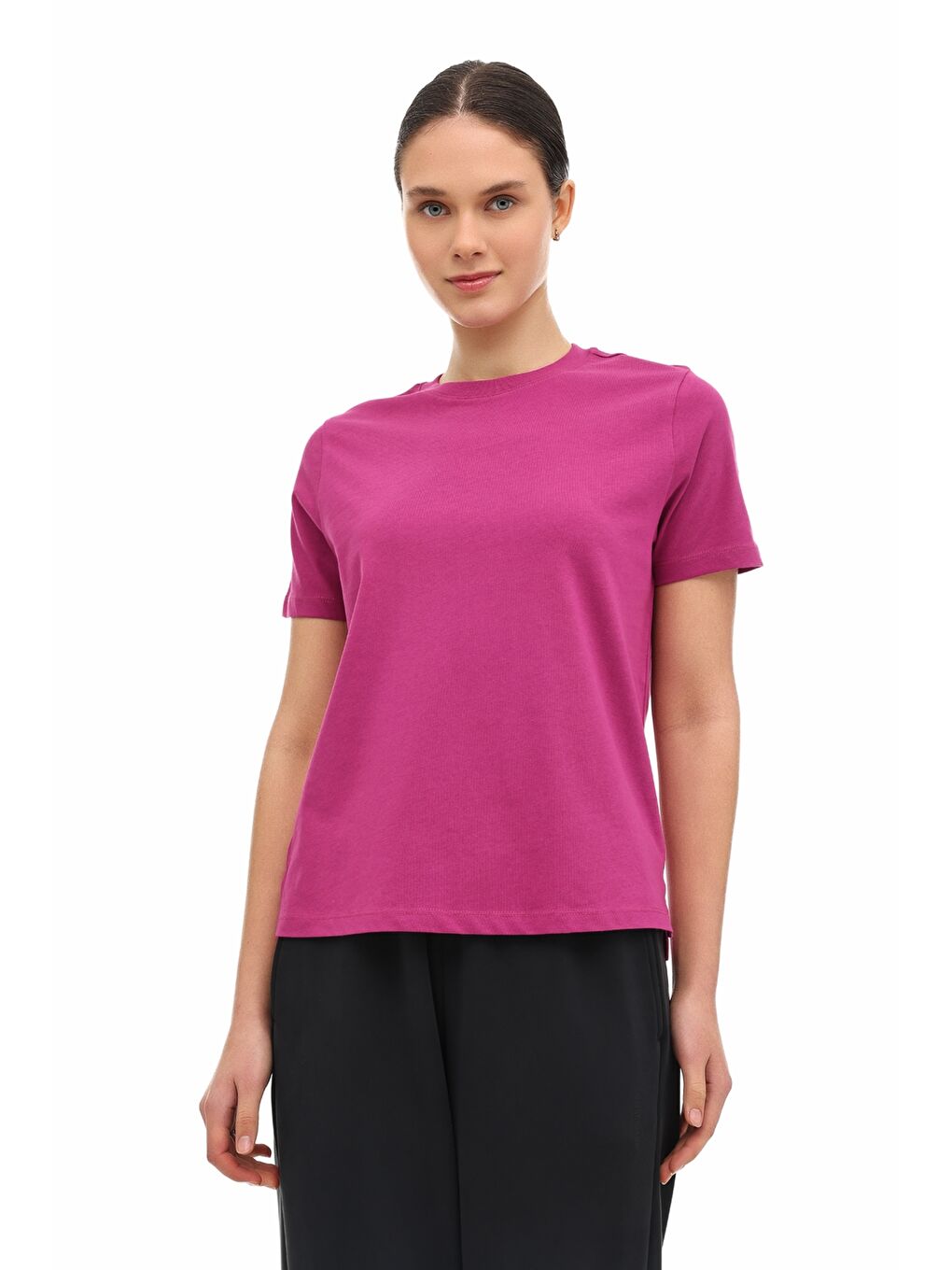 Pembe WB 11ASYA-T 6FX FUSYA Kadın Kısa Kol T-Shirt