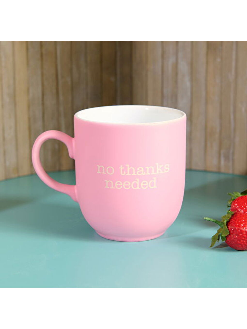 No Thanks Needed Kupa - Pembe - 400 ml