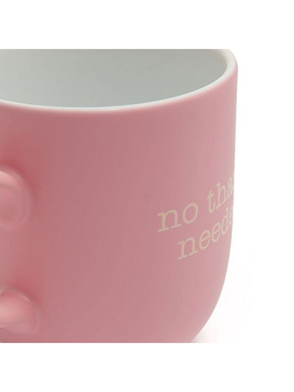 No Thanks Needed Kupa - Pembe - 400 ml-3