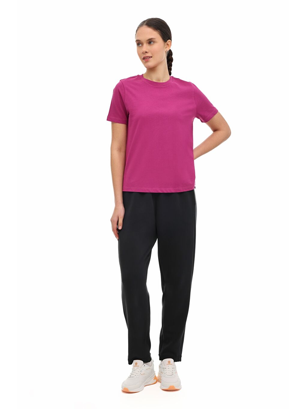 Pembe WB 11ASYA-T 6FX FUSYA Kadın Kısa Kol T-Shirt-2