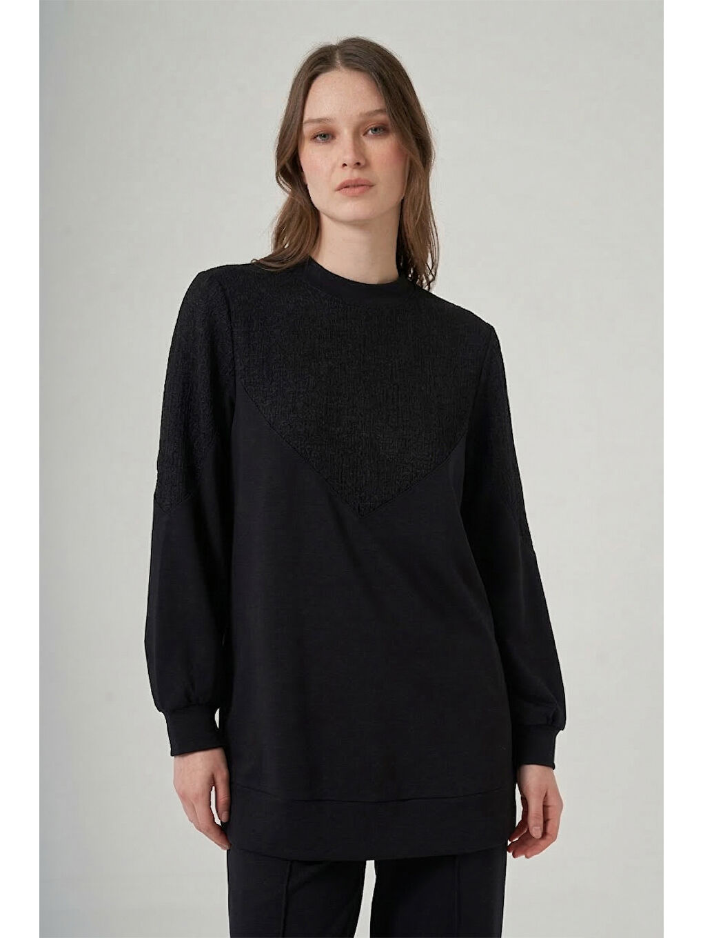 Tunik Pantolon Takım 1045 Siyah-1