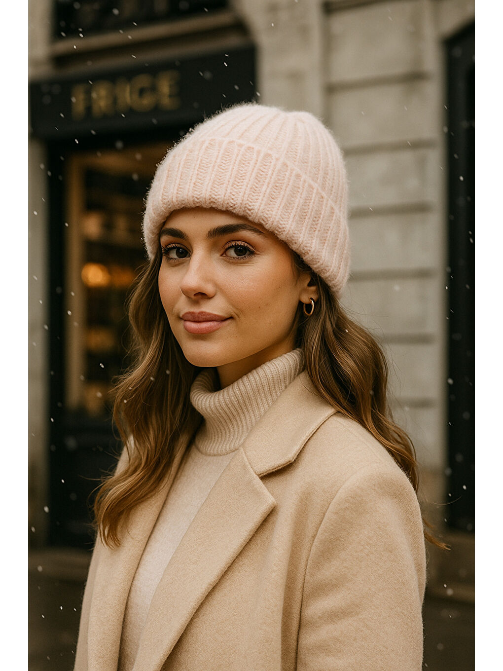 Kadın Pembe Basic Yün Bere BERE1148-5