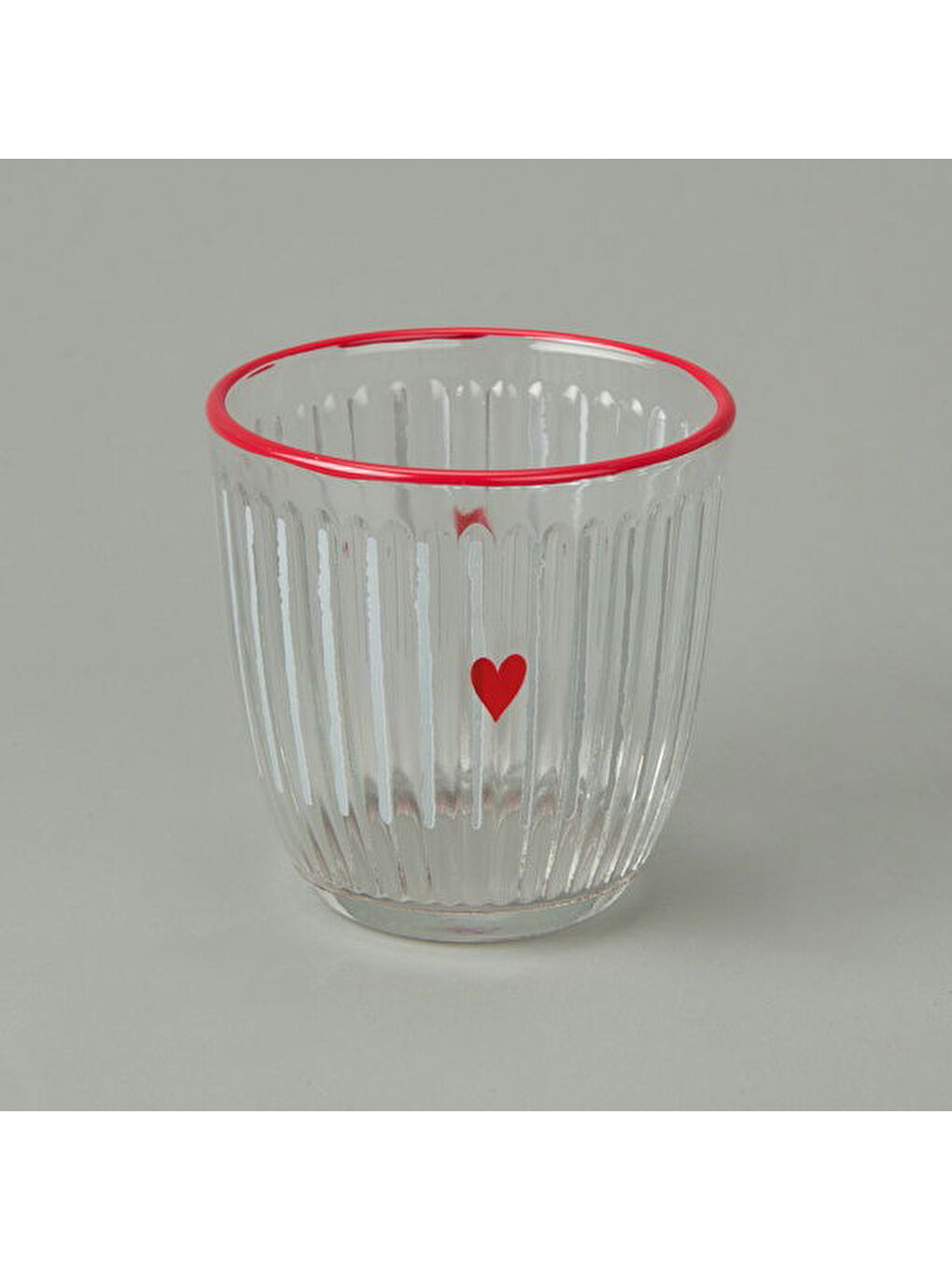 Karışık Kalp Desenli 2'li Meşrubat Bardağı - Renkli - 290 ml-1