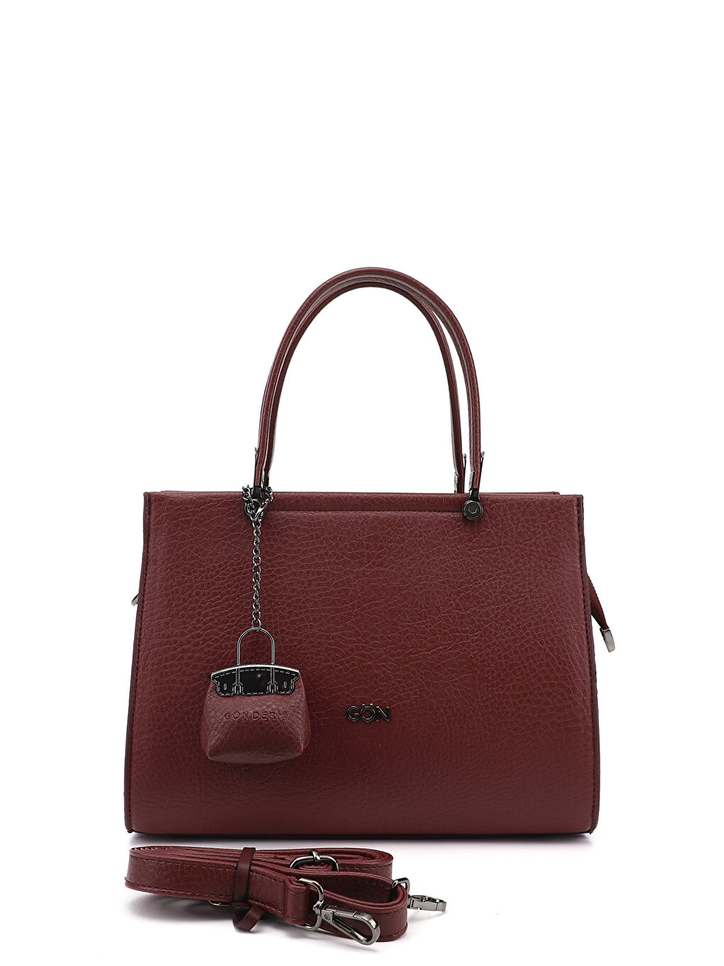 Bordo Kadın KOYU BORDO Uzun Askılı El Ve Omuz Çantası